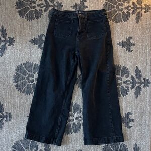 GAP Dark Denim high rise Wide-Leg Pants